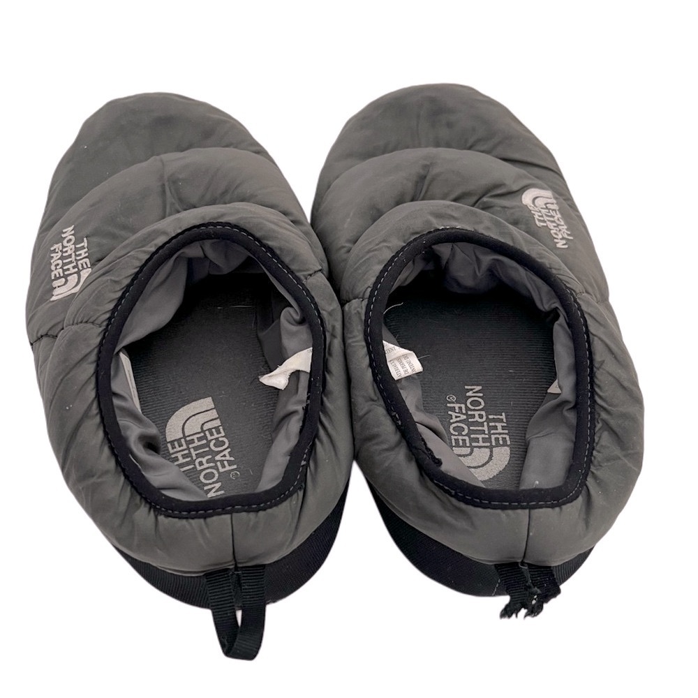The North Face Black Gray Puffer Slippers Men's L - Picture 5 of 9
